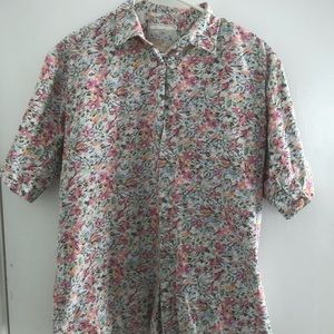 Boston classic floral button down shirt